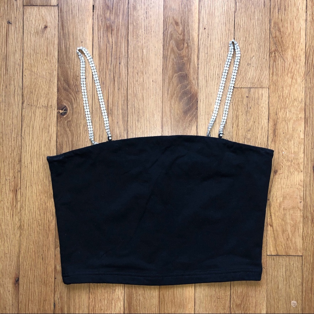 Rhinestone Cropped Cami